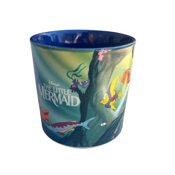 Copy - DISNEY Mug Vintage 90's The Little Mermaid Ariel 12 oz Flounder - Picture 6 of 8